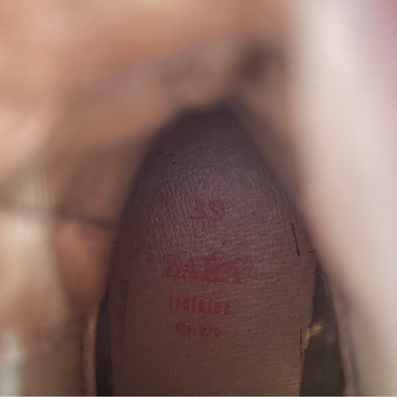 ZARA red leather ankle boots EU 39 - Picture 12 of 12